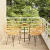 Image de vidaXL Ensemble à manger de jardin 5pcs Résine tressée, ensemble de patio, ensemble bistro de jardin, ensemble de salle à 3157837