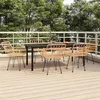 Image de Salon de jardin GENERIQUE polyethylene 6 personnes 200 x 100 x 74 cm 7 pieces
