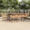 Image de vidaXL Ensemble à manger de jardin 9 pcs Résine tressée, ensemble de patio, ensemble bistro de jardin, ensemble de salle à 3157865