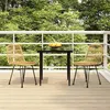 Image de vidaXL Ensemble à manger de jardin 3 pcs Résine tressée, ensemble de patio, ensemble bistro de jardin, ensemble de salle à 3157873