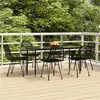Image de vidaXL 7-delige Tuinset poly rattan zwart3157884