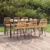 Image de 3157892 vidaXL Ensemble à dîner de jardin 7 pcs Résine tressée