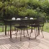Image de 3157897 vidaXL Mobilier à dîner de jardin 5 pcs Noir Résine tressée