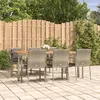 Image de vidaXL 7-delige Tuinset met kussens poly rattan grijs3184973