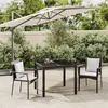 Image de vidaXL 3-delige Tuinset met kussens poly rattan zwart3184975