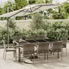Image de vidaXL Ensemble de salle à manger de jardin 9 pcs avec coussins Gris 3184986