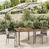 Image de vidaXL 3-delige Tuinset met kussens poly rattan grijs3184993