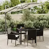 Image de vidaXL 5-delige Tuinset met kussens poly rattan zwart3185000