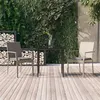 Image de vidaXL Mobilier à dîner de jardin 3pcs avec coussins noir et gris 3185125