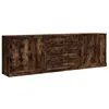 Image de vidaXL Buffets 3 pcs Chêne fumé Bois d'ingénierie