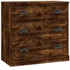 Image de vidaXL Buffets 2 pcs chêne fumé bois d'ingénierie