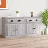 Image de vidaXL Buffets 2 pcs, Meuble de Rangement, Armoire de Rangement, Organisateur Intérieur Salon, Moderne, Sonoma Gris Bois d'Ingénierie