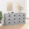 Image de vidaXL Buffets 2 pcs gris béton bois d'ingénierie3185283