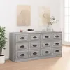 Image de Buffets 2 pcs sonoma gris bois d ingénierie