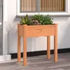 Image de vidaXL Jardinière avec doublure marron 71x37x76cm bois massif de sapin 364231
