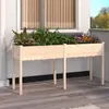Image de vidaXL Jardinière avec doublure 161x45x76 cm bois massif de sapin 364236