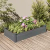 Image de Lit surélevé de jardin doublure 120x60x25 cm bois massif sapin
