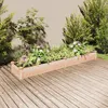 Image de Lit surélevé de jardin doublure 240x45x25 cm bois massif sapin