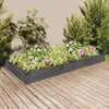Image de vidaXL Lit surélevé de jardin doublure 240x120x25 cm bois massif sapin 364303