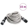 Image de vidaXL Tuyau d'arrosage et buse de pulvérisation argenté 0,6" 15m inox 154511