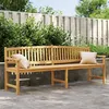Image de vidaXL Banc de jardin 228x59,5x90 cm bois de teck solide 364411
