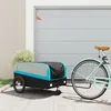 Image de Remorque de vélo noir et bleu 45 kg fer