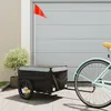 Image de Remorque de vélo noir et gris 30 kg fer