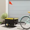 Image de vidaXL Fietstrailer 30 kg ijzer zwart en geel94078