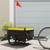 Image de Remorque de vélo noir et jaune 45 kg fer