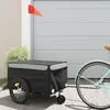 Image de Remorque de vélo noir et gris 45 kg fer