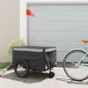Image de Remorque de vélo noir et gris 45 kg fer