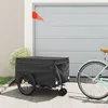 Image de Remorque de vélo noir 45 kg fer