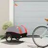 Image de Vidaxl Remorque à Vélo, Noir-Orange, 30 kg, Fer
