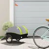 Image de Remorque de vélo noir et vert 30 kg fer