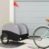 Image de Remorque de vélo noir et gris 45 kg fer