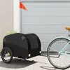 Image de Remorque de vélo noir 45 kg fer