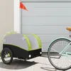 Image de Remorque de vélo noir et vert 45 kg fer