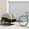 Image de Remorque pour vélo noir et jaune 45 kg fer