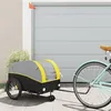Image de Remorque de vélo noir et jaune 45 kg fer