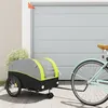 Image de Remorque de vélo noir et vert 45 kg fer