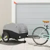 Image de Remorque de vélo noir et gris 45 kg fer