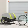 Image de Remorque de vélo noir et vert 45 kg fer
