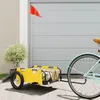 Image de Remorque de vélo jaune tissu oxford et fer
