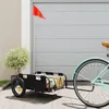 Image de Remorque de vélo noir tissu oxford et fer
