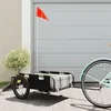 Image de Remorque de vélo noir tissu oxford et fer