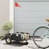Image de Remorque de vélo noir tissu oxford et fer
