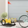 Image de Remorque de vélo jaune tissu oxford et fer