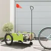 Image de Remorque de vélo vert et noir tissu oxford et fer