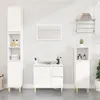 Image de Ensemble d armoires salle de bain 3 pcs blanc bois d ingénierie