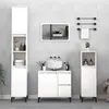 Image de vidaXL Ensemble d'armoires salle de bain 3 pcs blanc bois d'ingénierie3185543